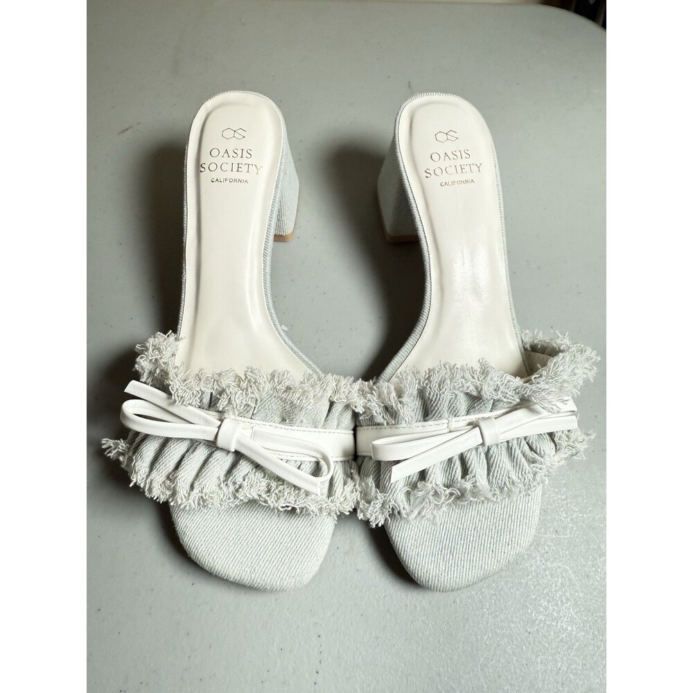 Oasis Society THE JULISSA Sandal in Denim - Size 6.5